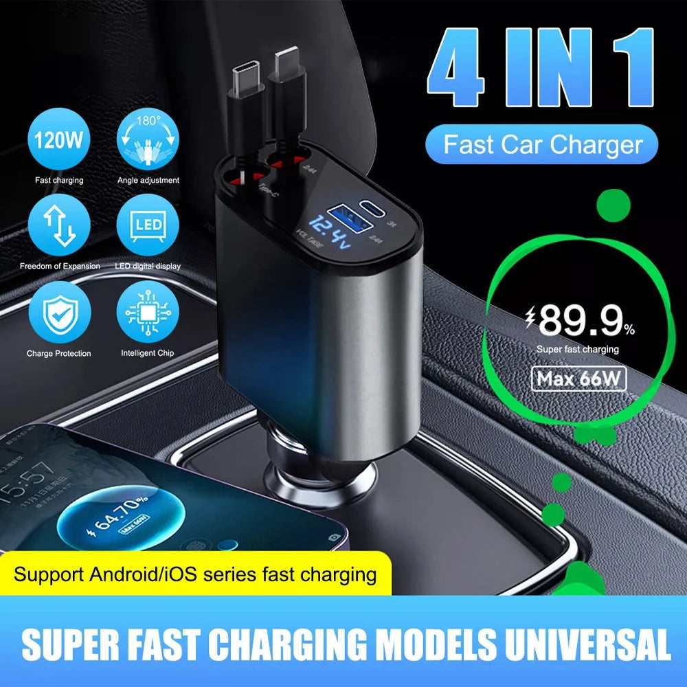 4 in 1 Car Charger